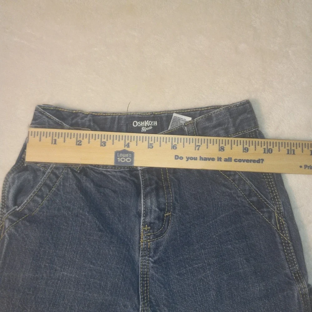 OshKosh B'gosh Carpenter Jeans Kids 5R  Dark Blue E-Z Adjust Waist Utility